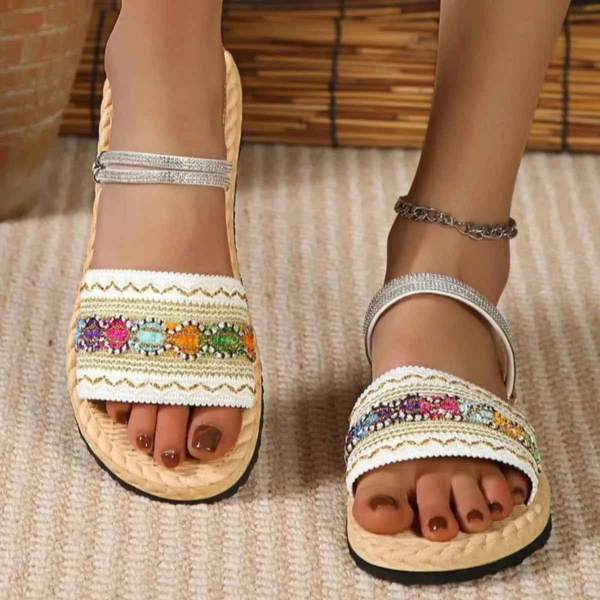 Open Toe Flats Sandals