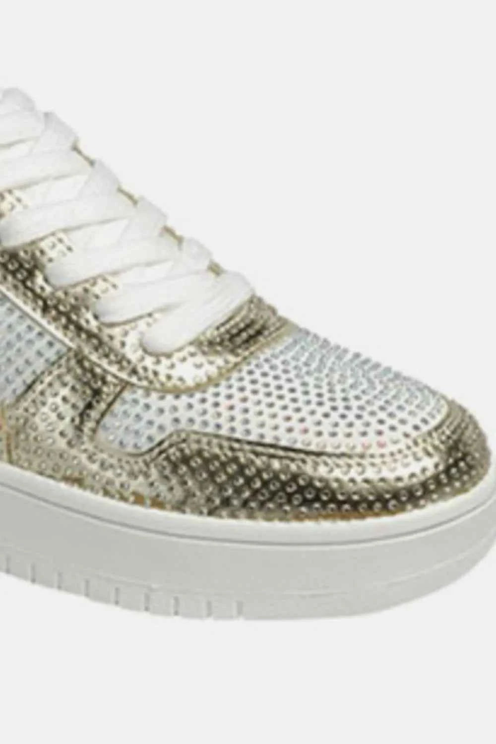 Stylish Comfortable Rhinestone Platform Sneakers