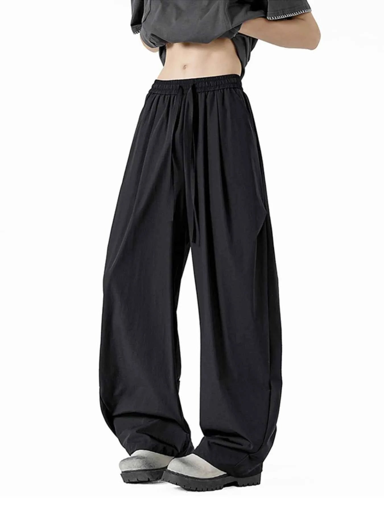 Men's Full Size Wide Leg Drawstring Pants Plus Size