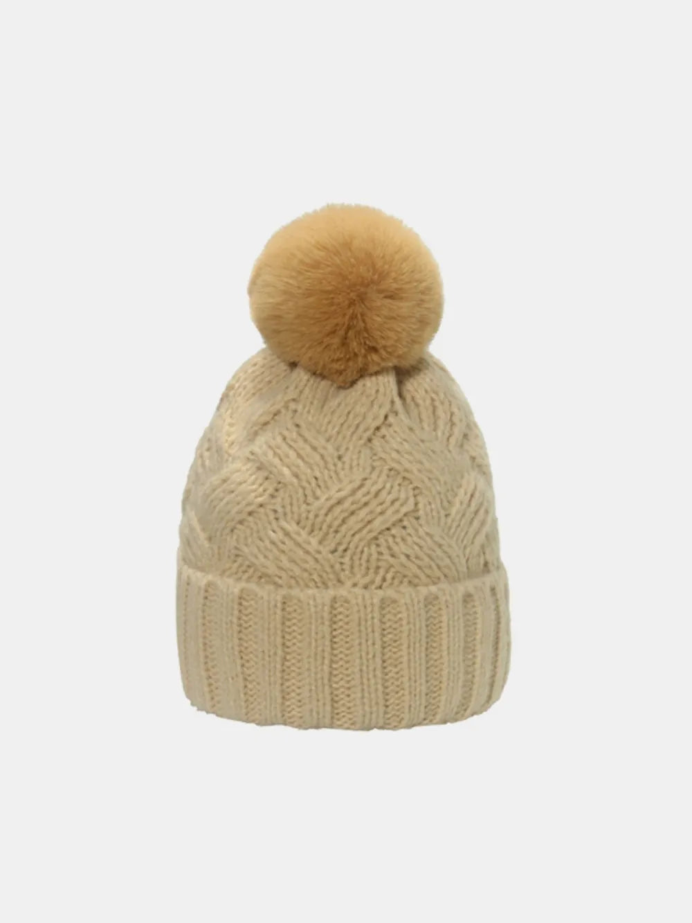 Roll Rim Cable-Knit Hat — Livostyle