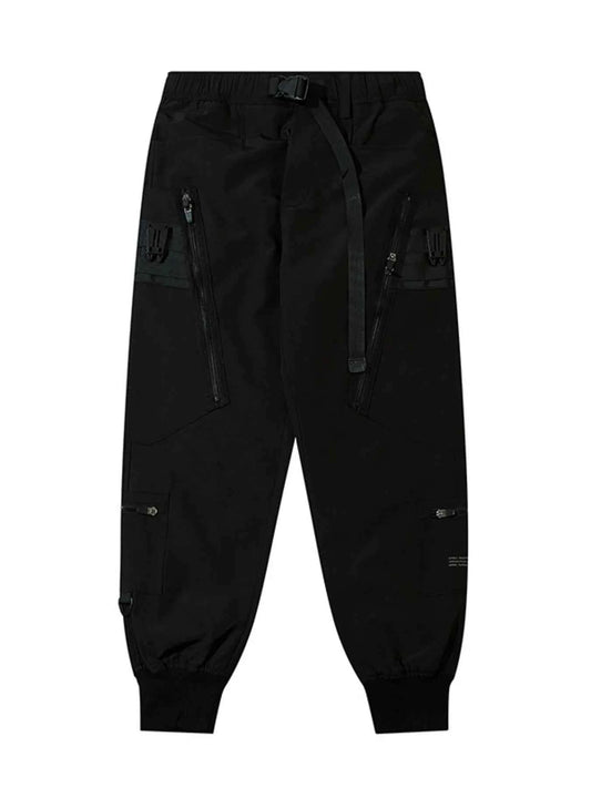 Men's Cargo Joggers with Zip Pockets