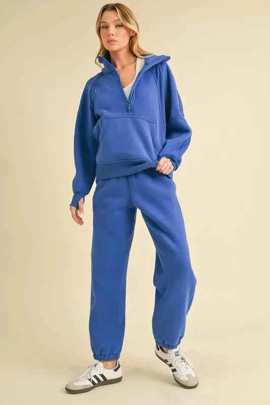 Aemi+Co Drawstring Elastic Waist Joggers