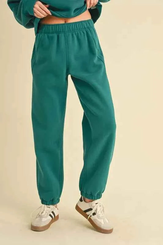 Aemi+Co Drawstring Elastic Waist Joggers