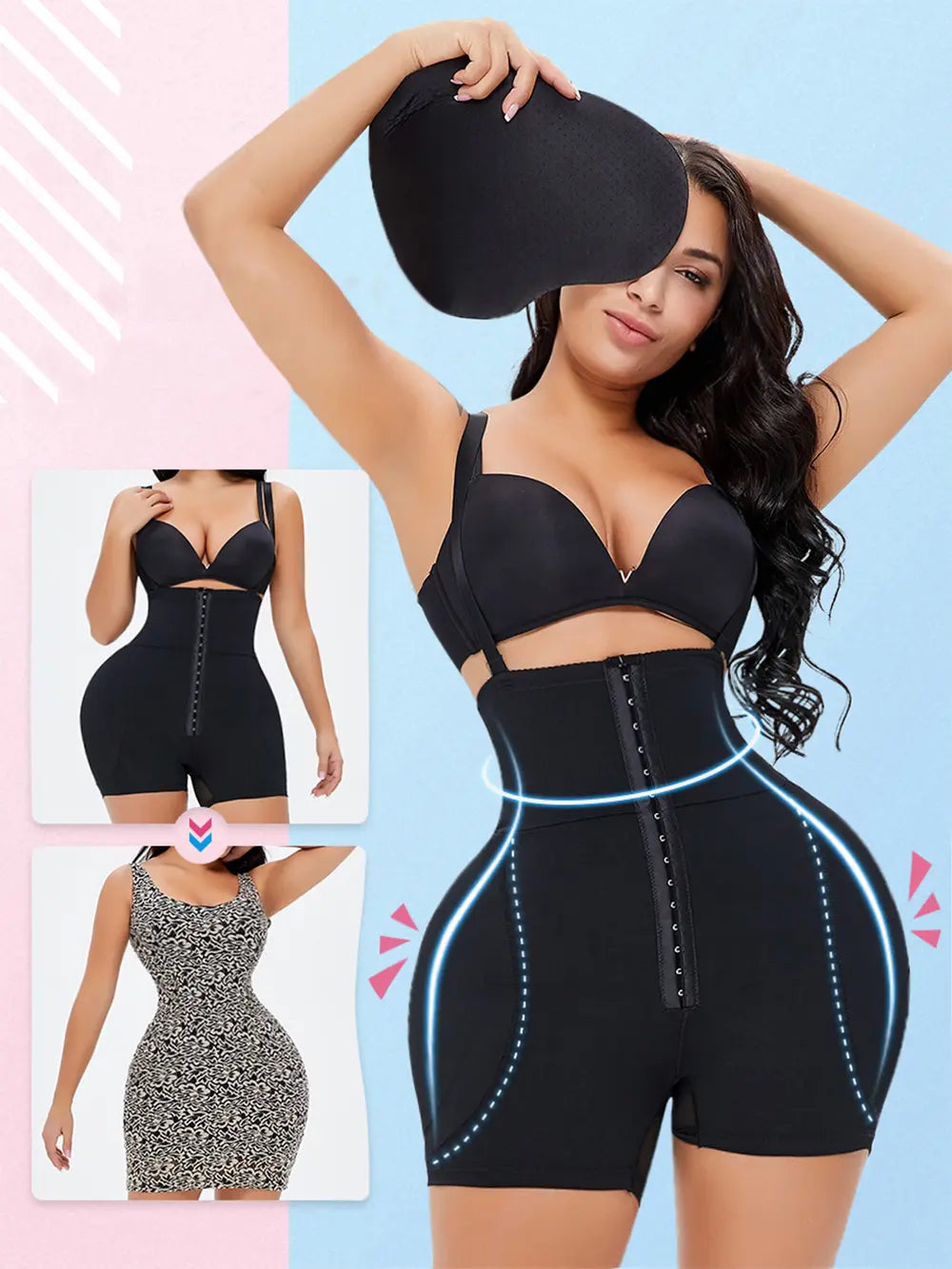 Hook-and-Eye Under-Bust Shaping Bodysuit — Livostyle