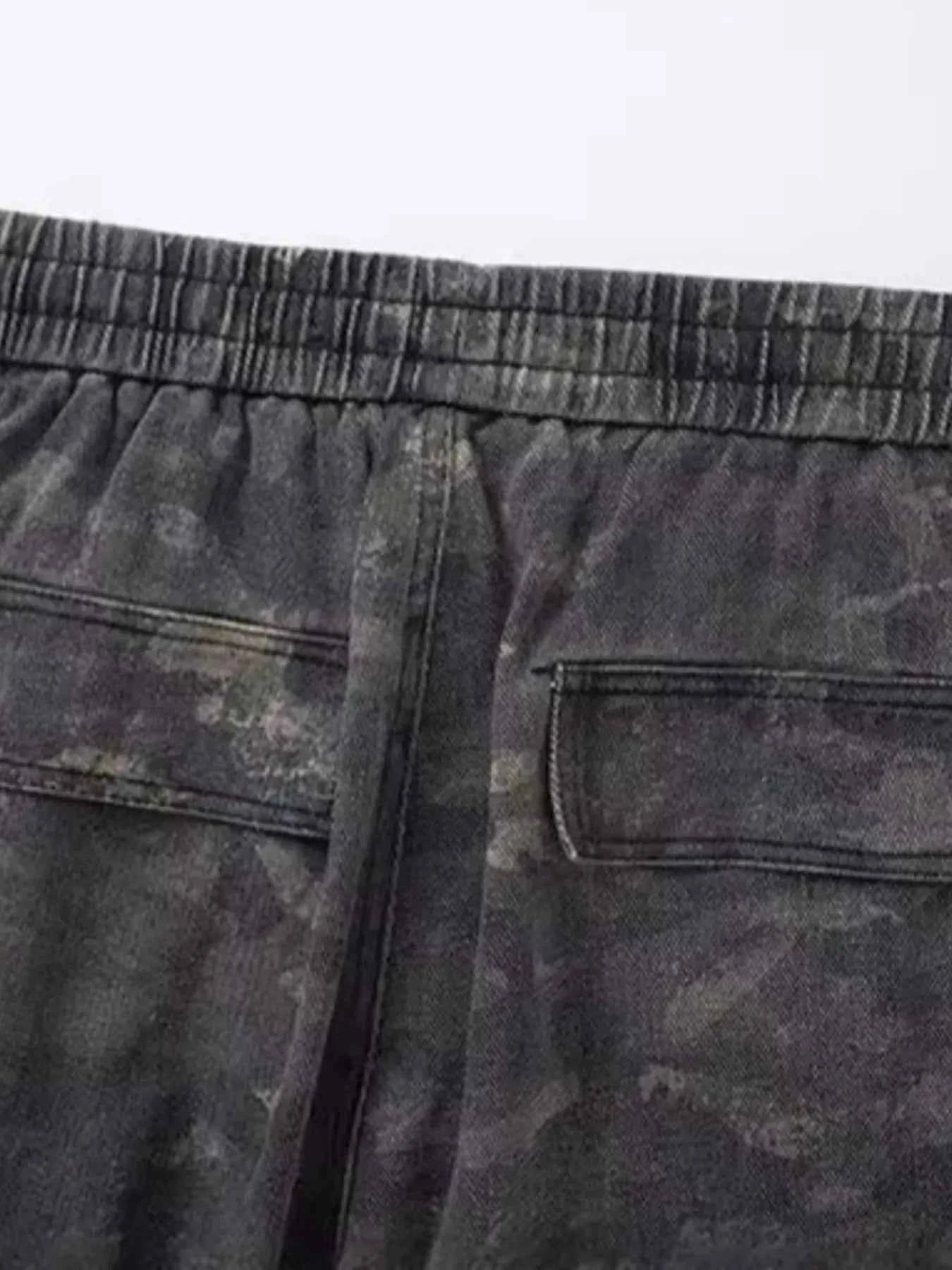 Men's Camouflage Cargo Drawstring Pants