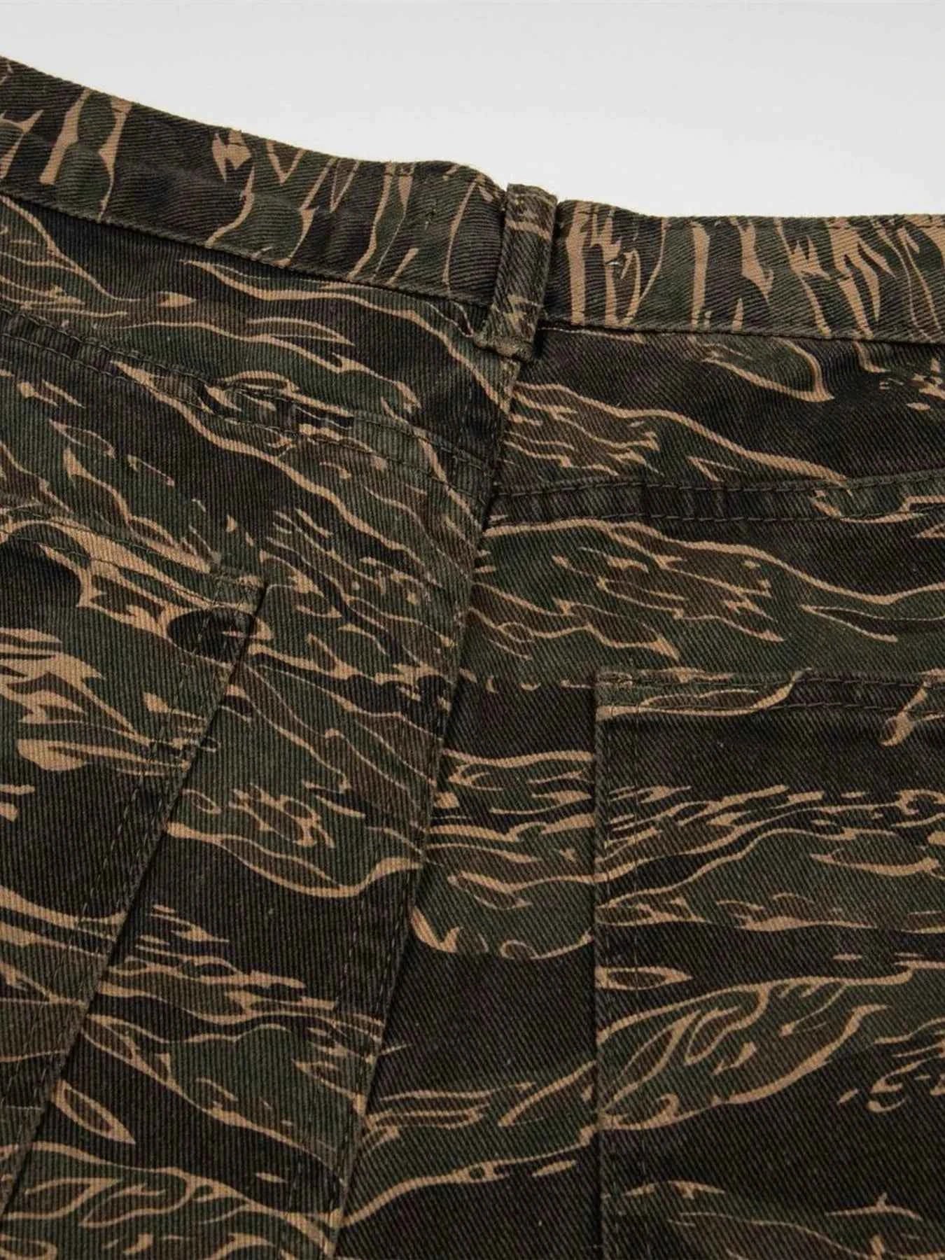 Men's Snake Camouflage Loose Fit Pants