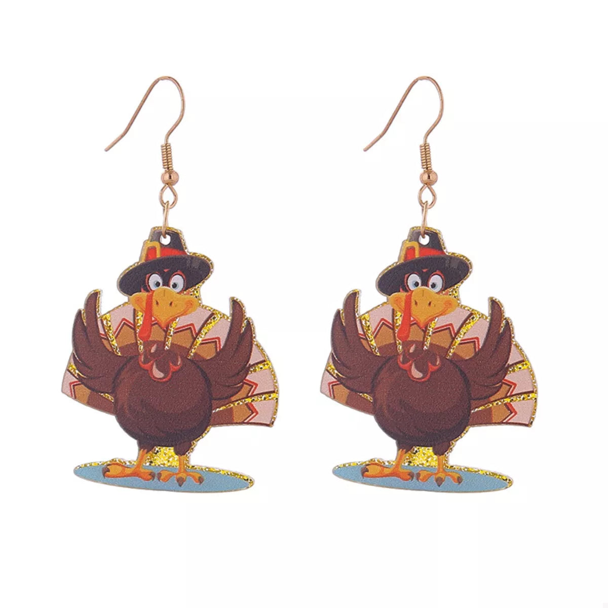 Thanksgiving Turkey Dangle Earrings — Livostyle