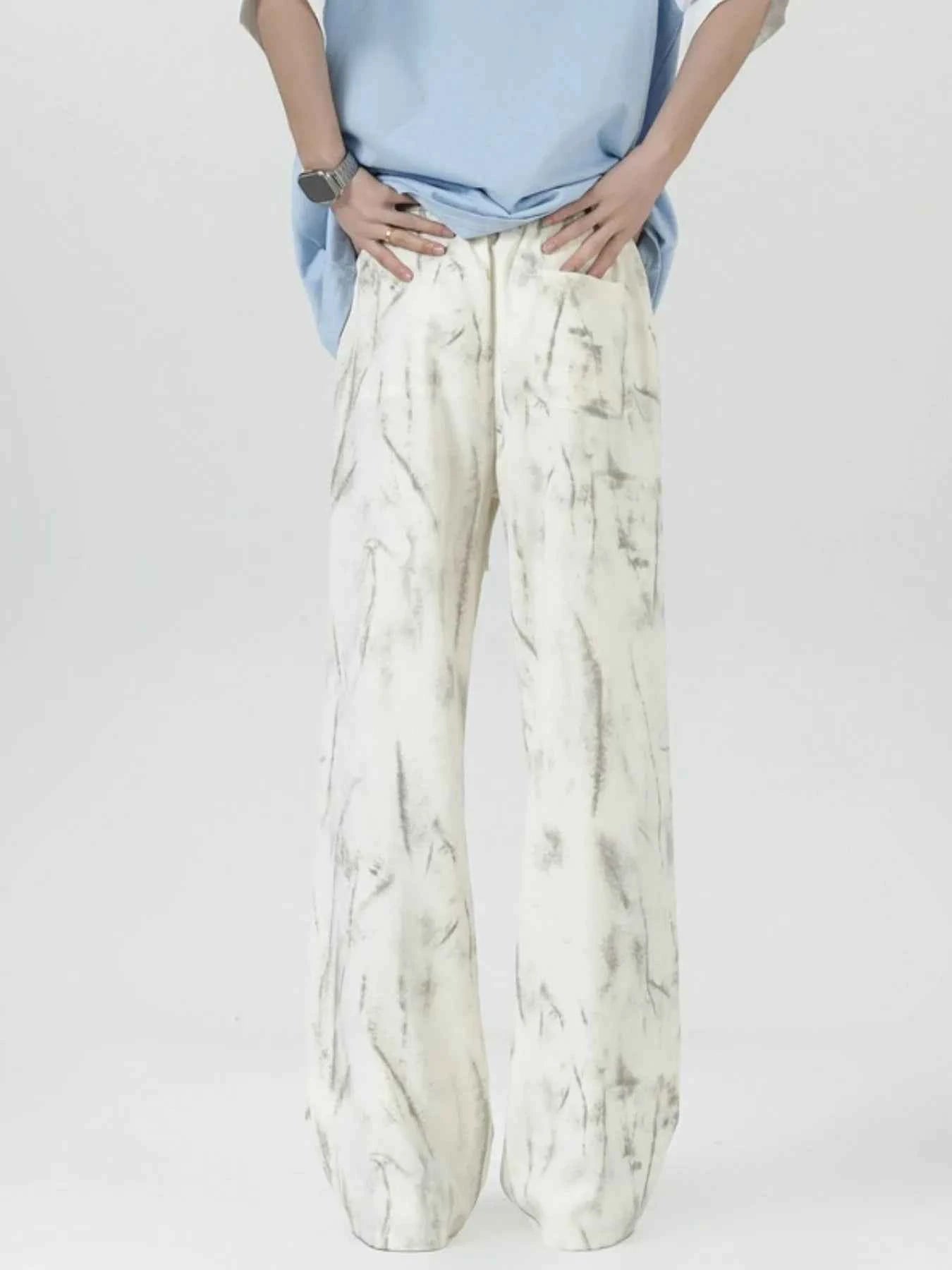 Men's Wide Leg Drawstring Pants