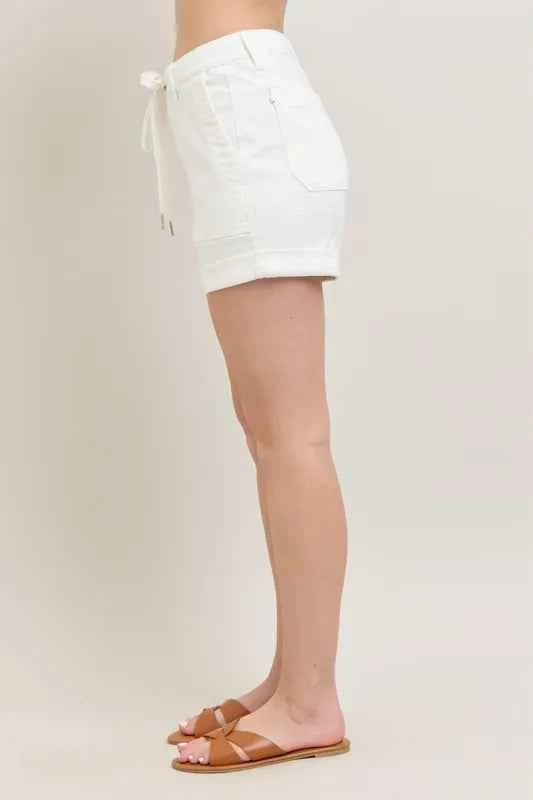 Judy Blue Full Size High Waist Cuff Denim Shorts Plus Size