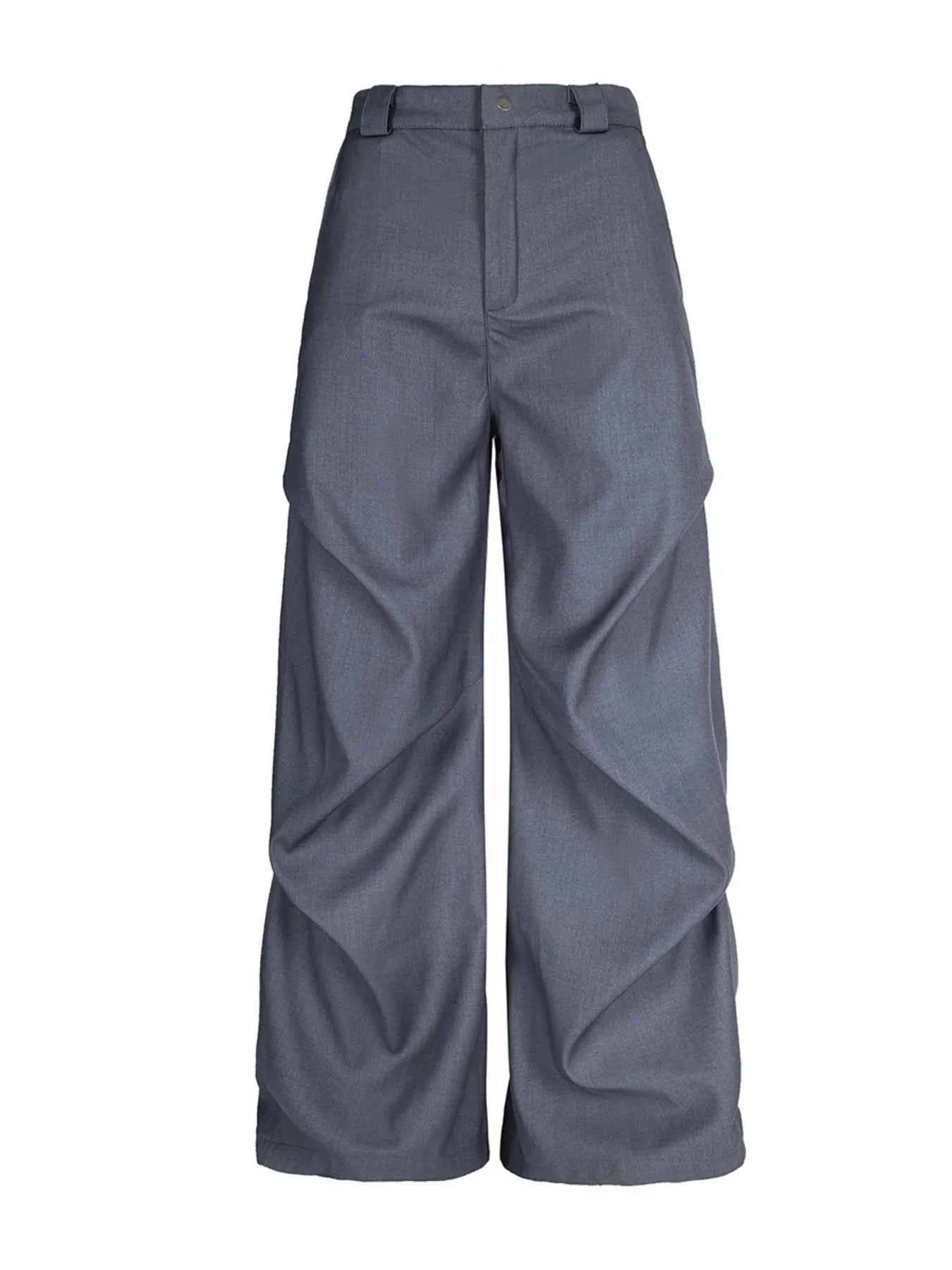 Men's Wide Leg High Waist Pants