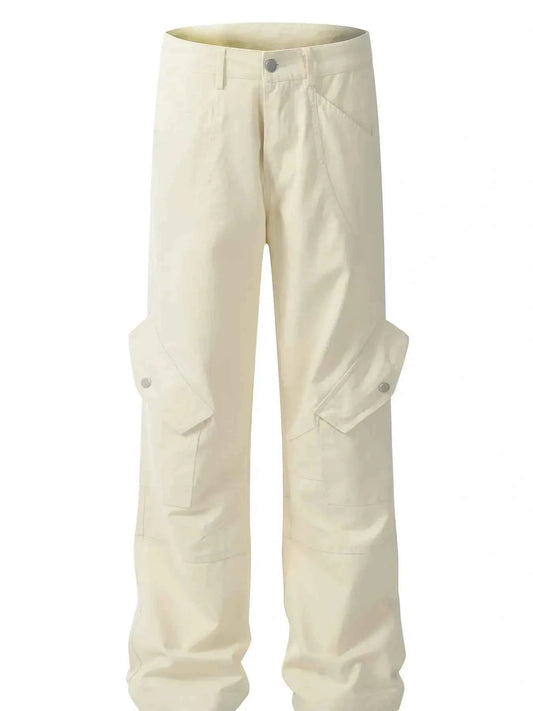 Men's Cargo Straight Pants with Multi Pockets