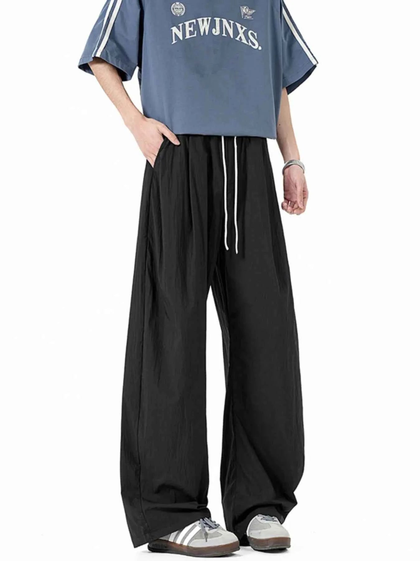 Men's Casual Wide Leg Drawstring Pants