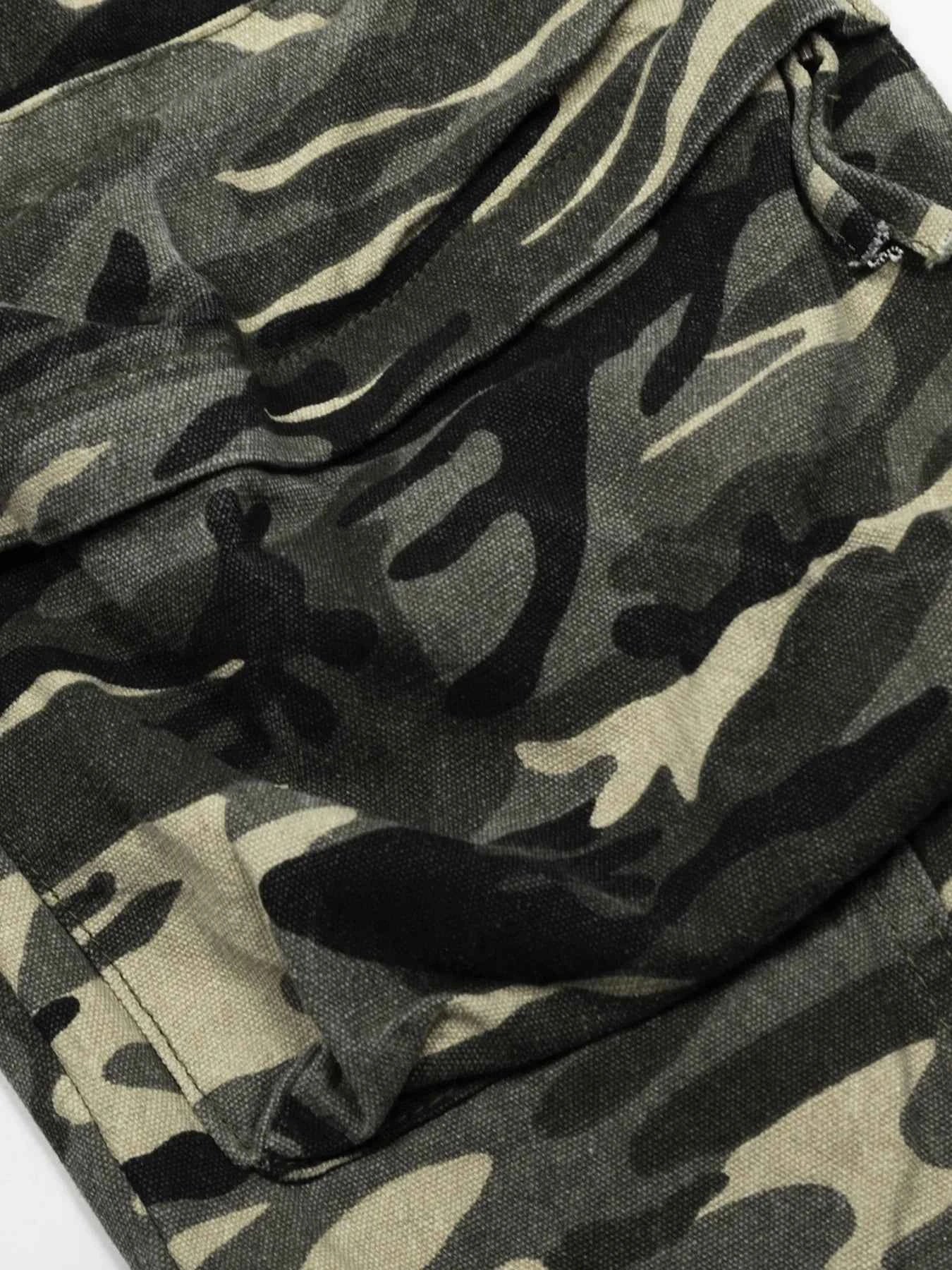 Men's Camouflage Cargo Wide Leg Pants