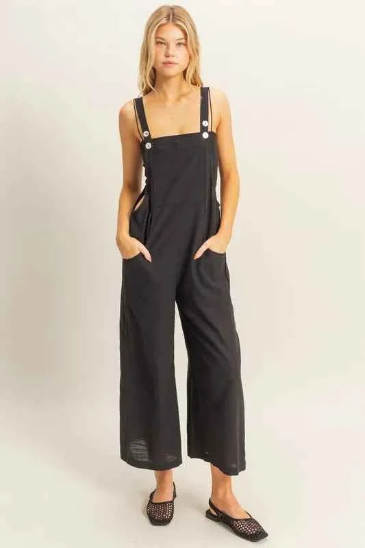 HYFVE Textured Wide Leg Overall
