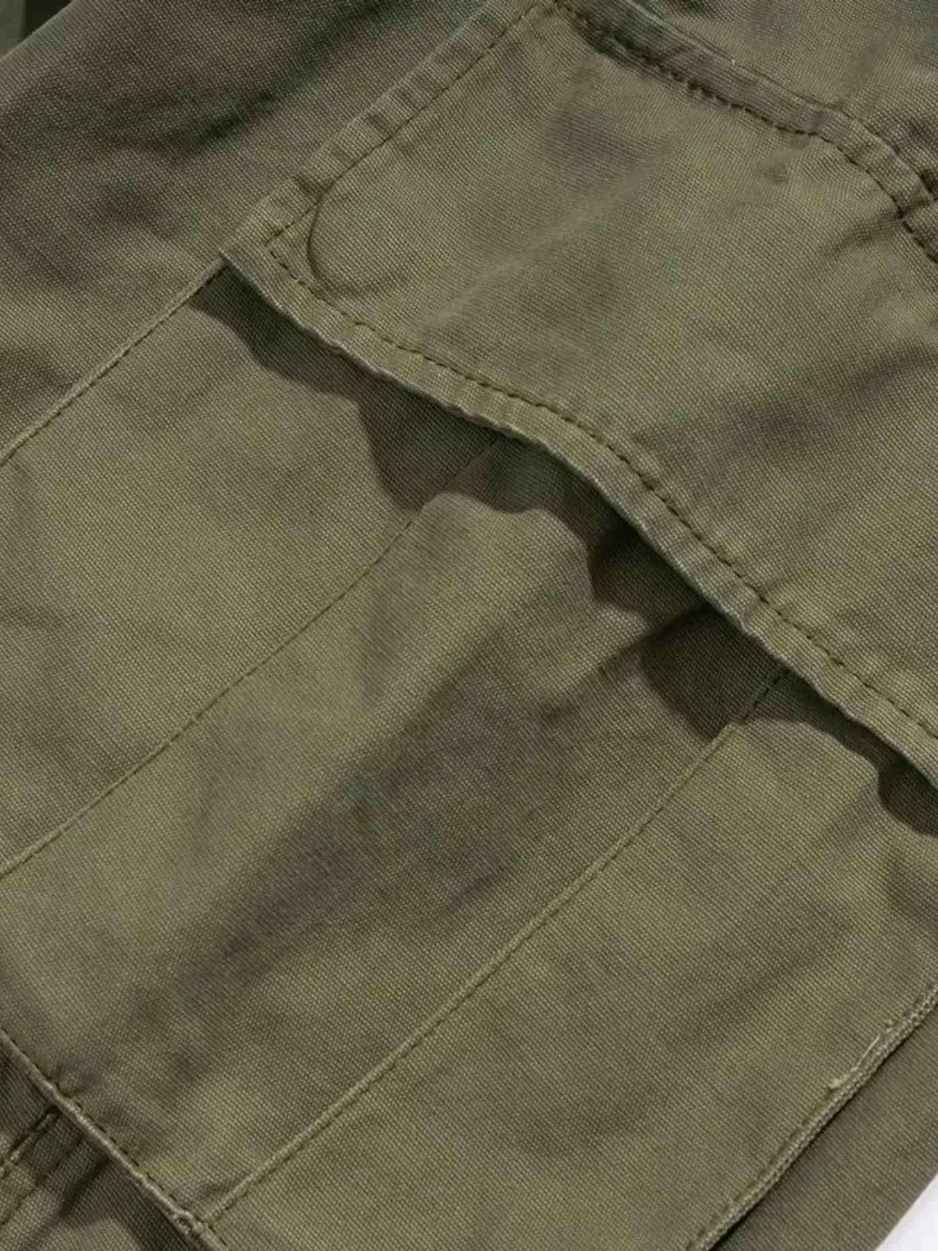 Men's Loose Fit Cargo Pants with Multiple Pockets