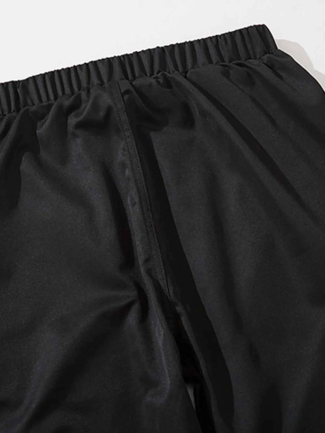 Men's Plus Size Casual Cargo Joggers with Elastic Cuffs