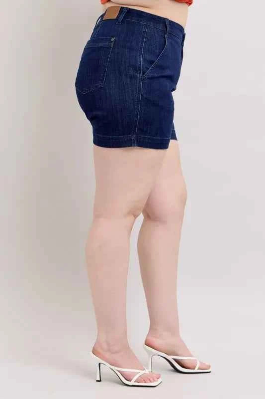 Judy Blue Full Size High Waist Denim Shorts Plus Size