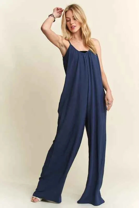 ADORA Wide Leg Casual Cami Jumpsuit