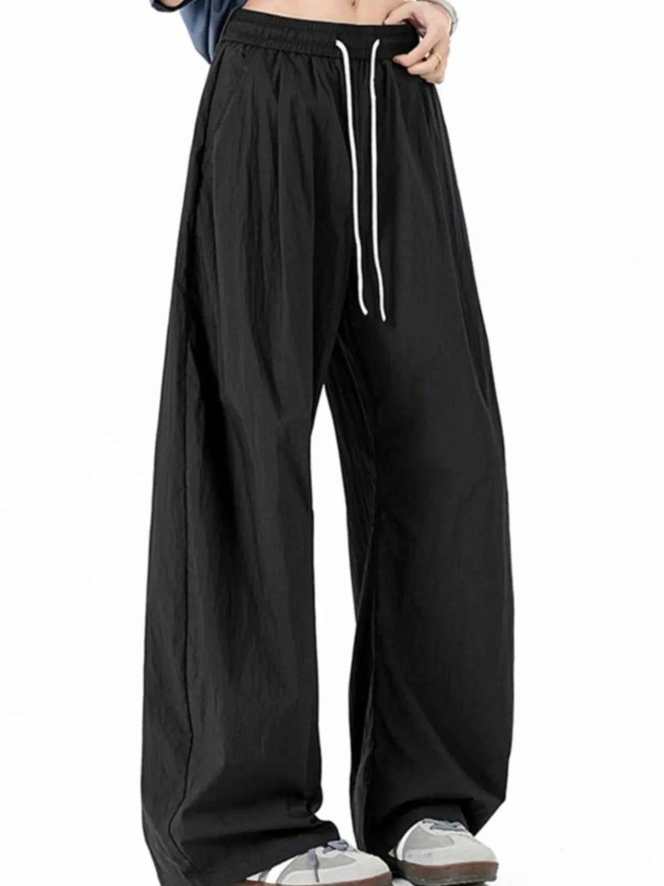 Men's Casual Wide Leg Drawstring Pants