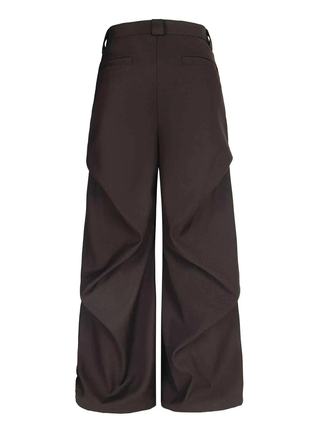 Men's Wide Leg High Waist Pants