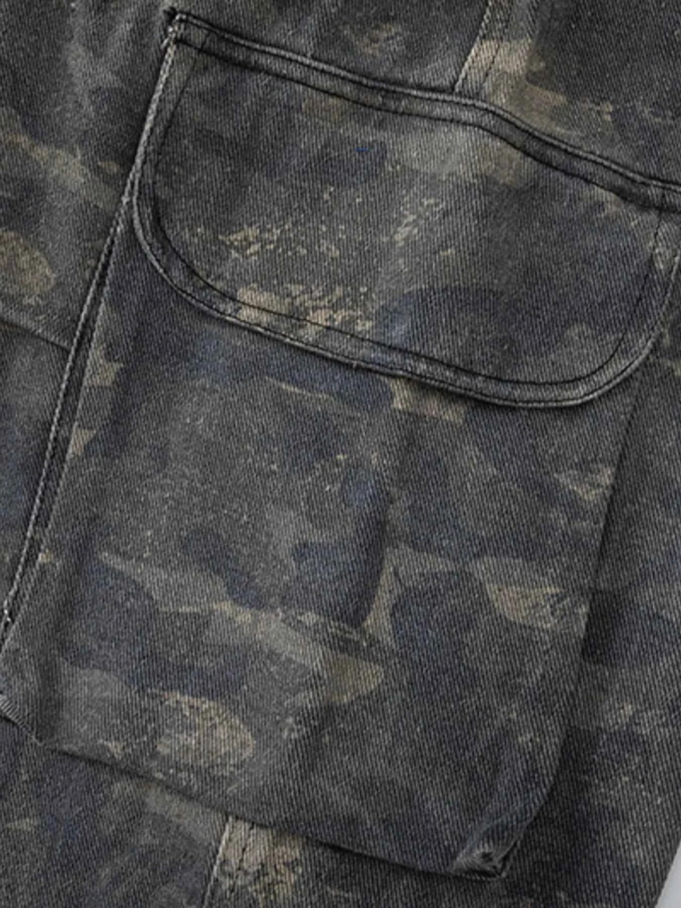Men's Camouflage Cargo Drawstring Pants
