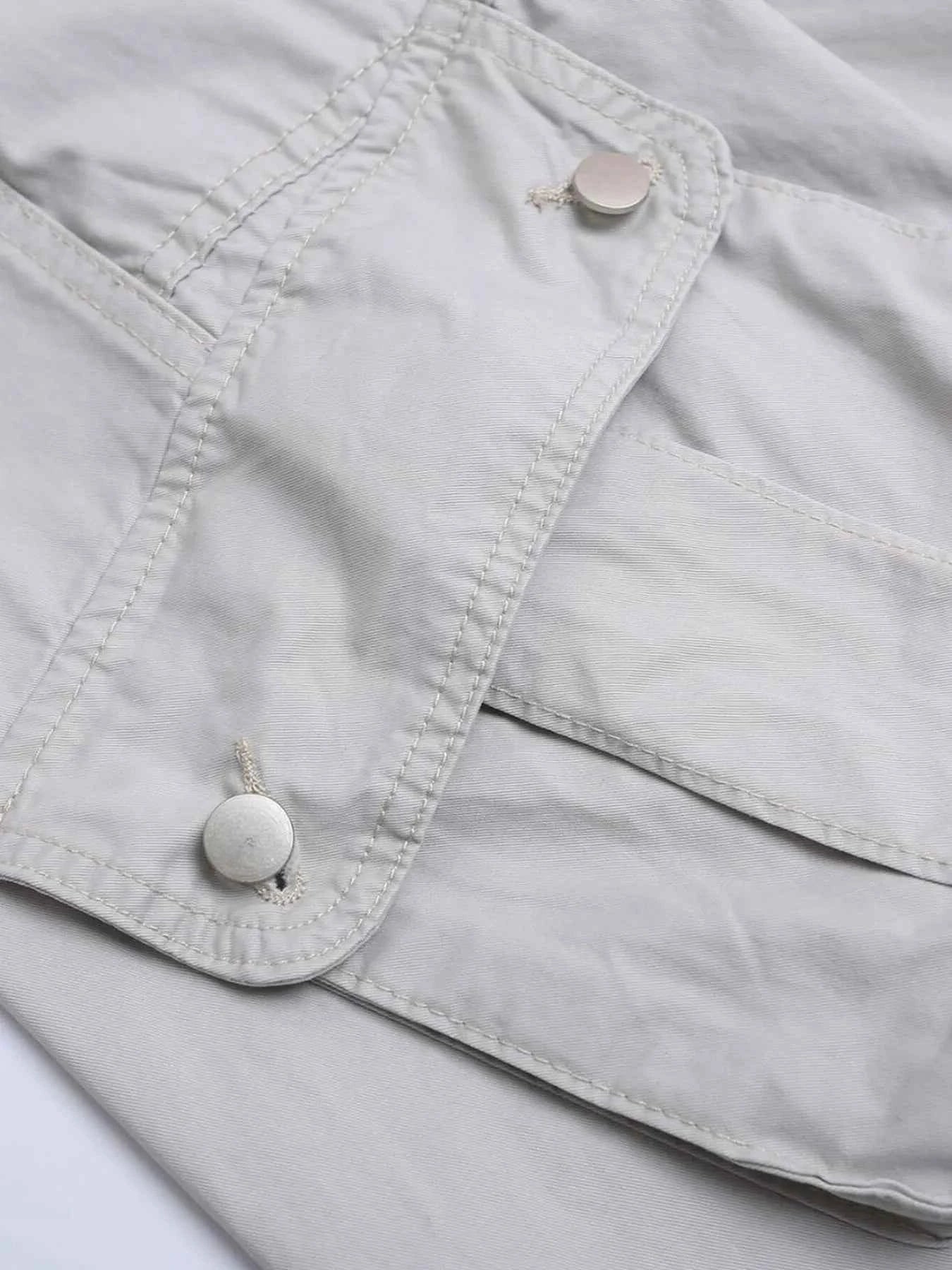 Men's Wide Leg Cargo Pants with Elastic Waist