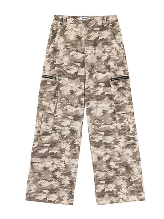Men's Camo Cargo Pants with Multiple Pockets