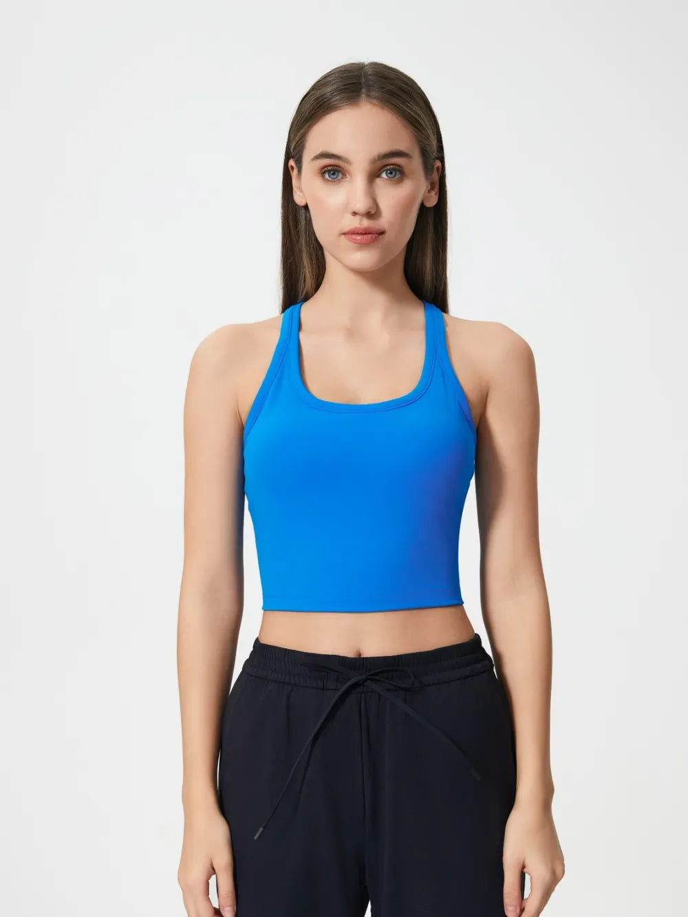 Scoop Neck Active Tank with Detachable Chest Pads — Livostyle