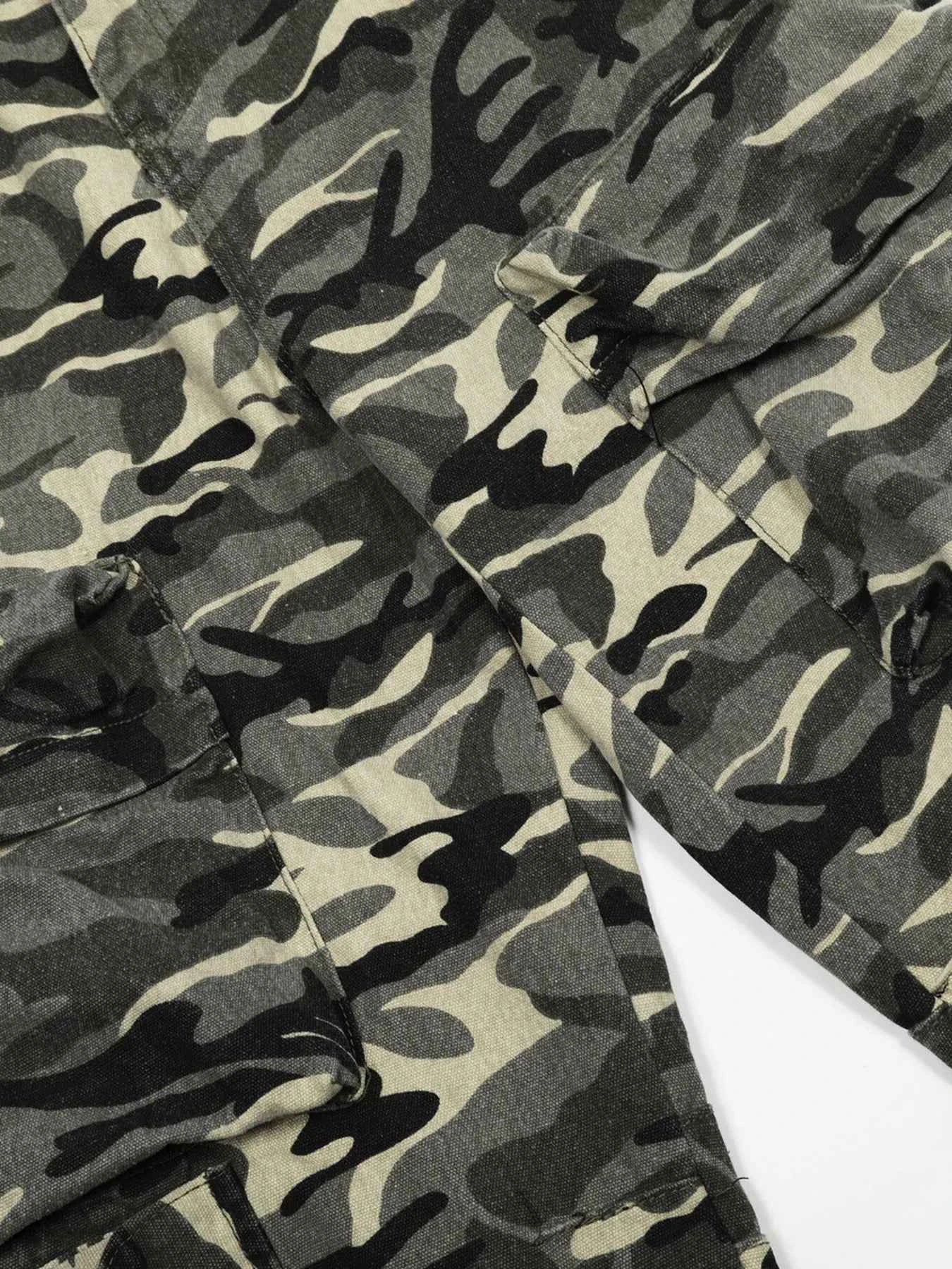 Men's Camouflage Cargo Wide Leg Pants