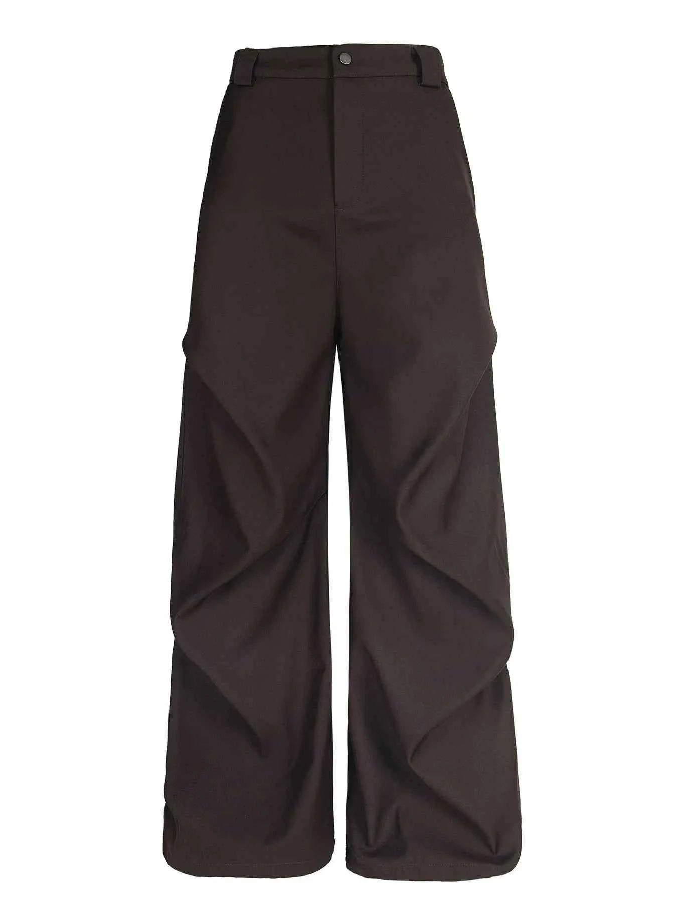 Men's Wide Leg High Waist Pants