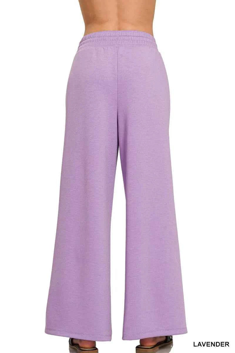 Zenana Scuba Drawstring Pants