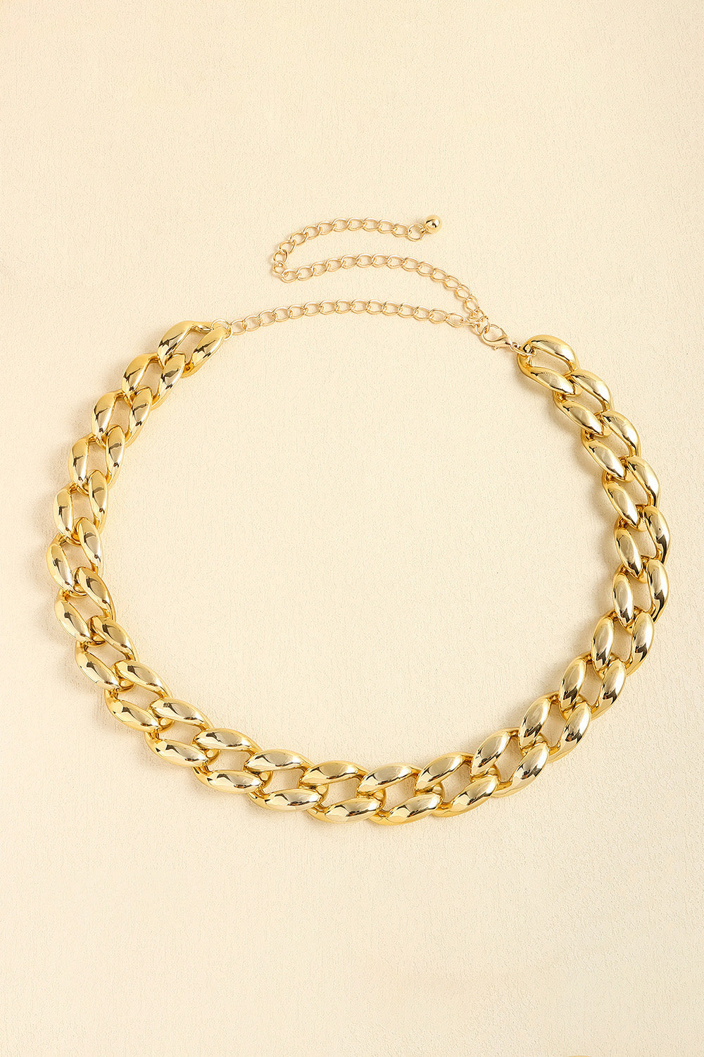 1" Width Acrylic Curb Chain Belt — Livostyle