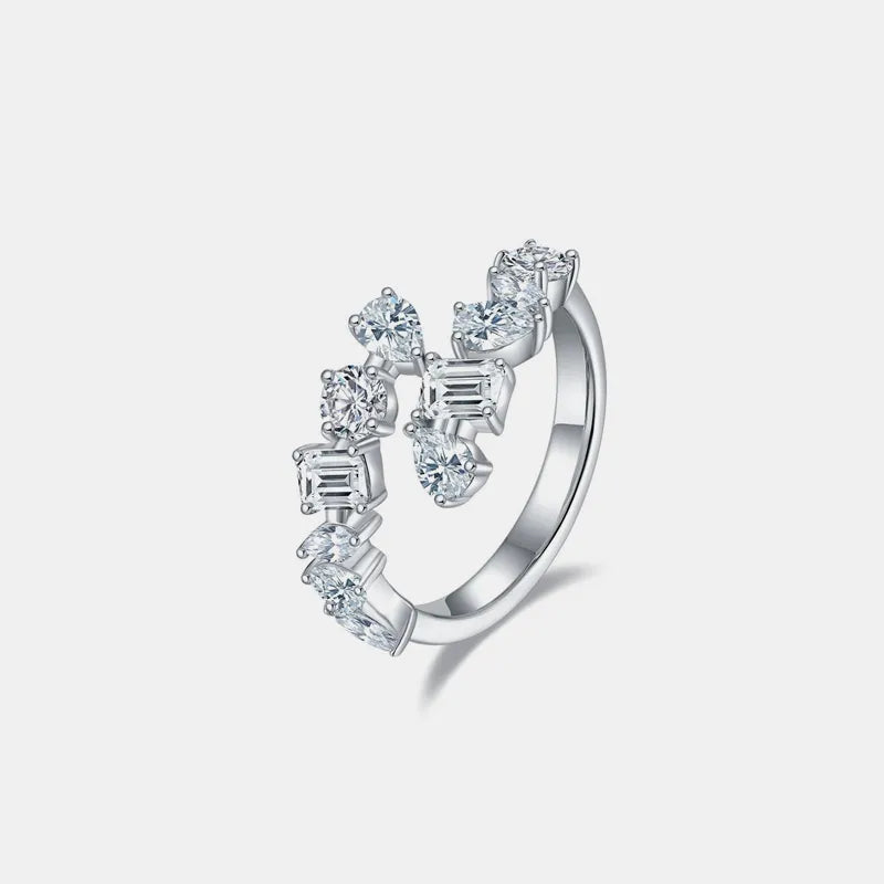 2.6 Carat Moissanite 925 Sterling Silver Bypass Ring — Livostyle