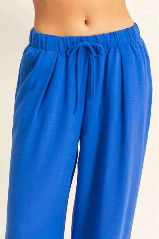 HYFVE Elasticized Waist Wide Leg Pants