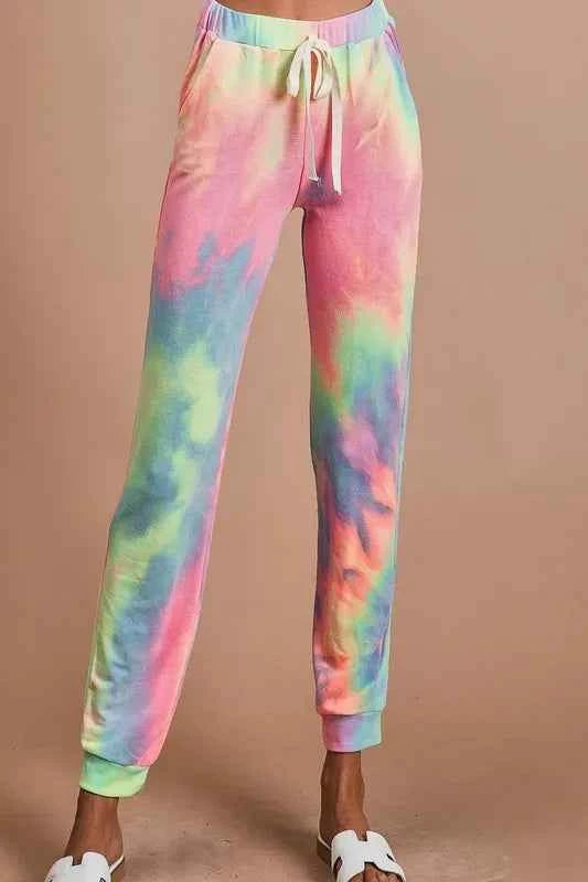 Tie Dye French Terry Casual Pants — Livostyle