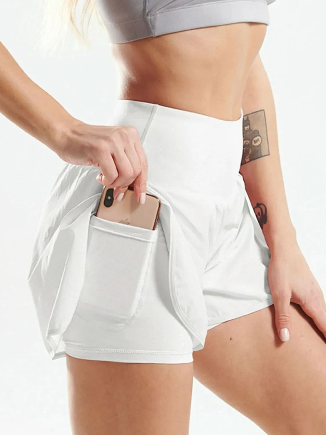 Pocketed High Waist Active Shorts — Livostyle