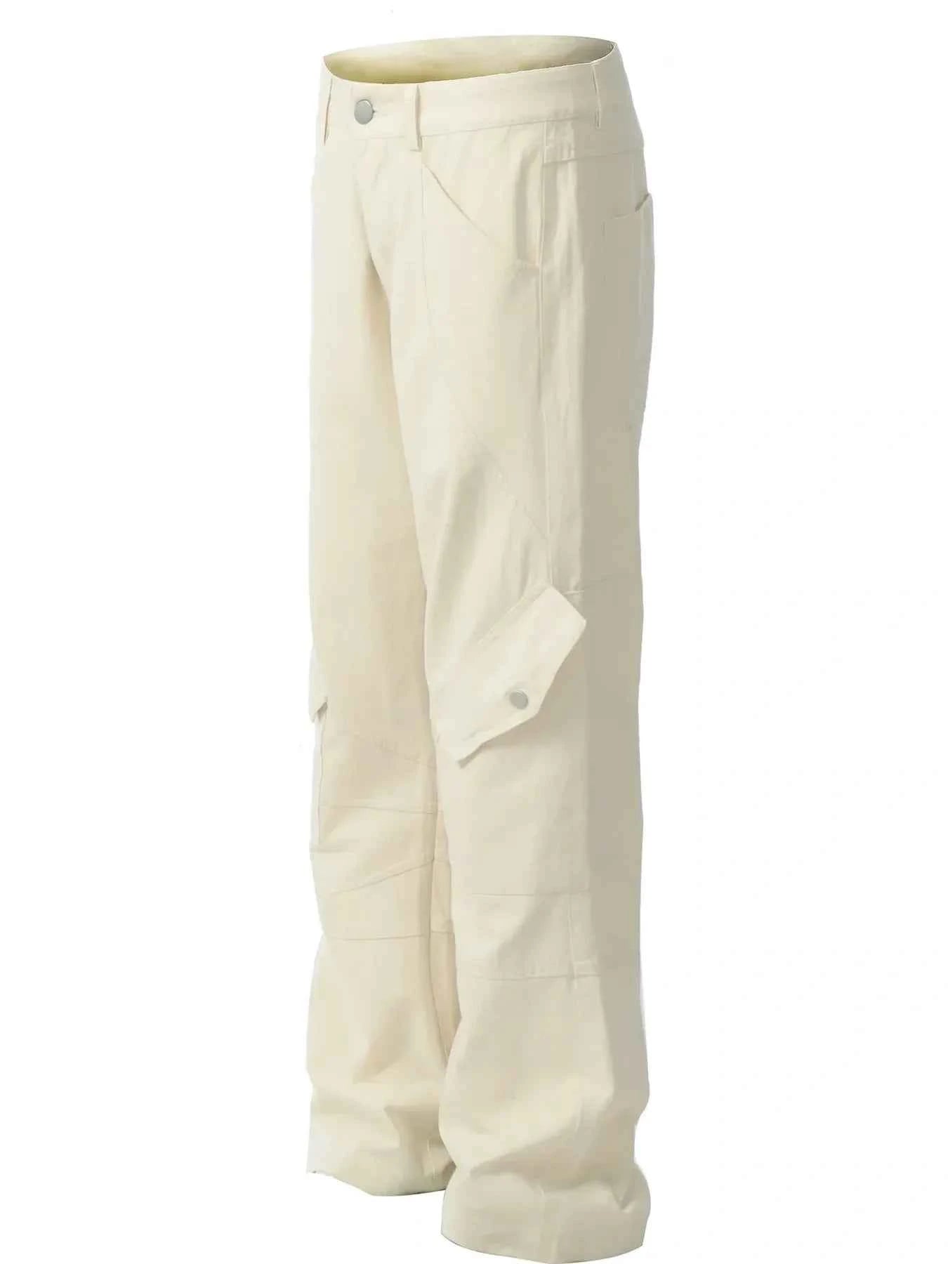 Men's Cargo Straight Pants with Multi Pockets