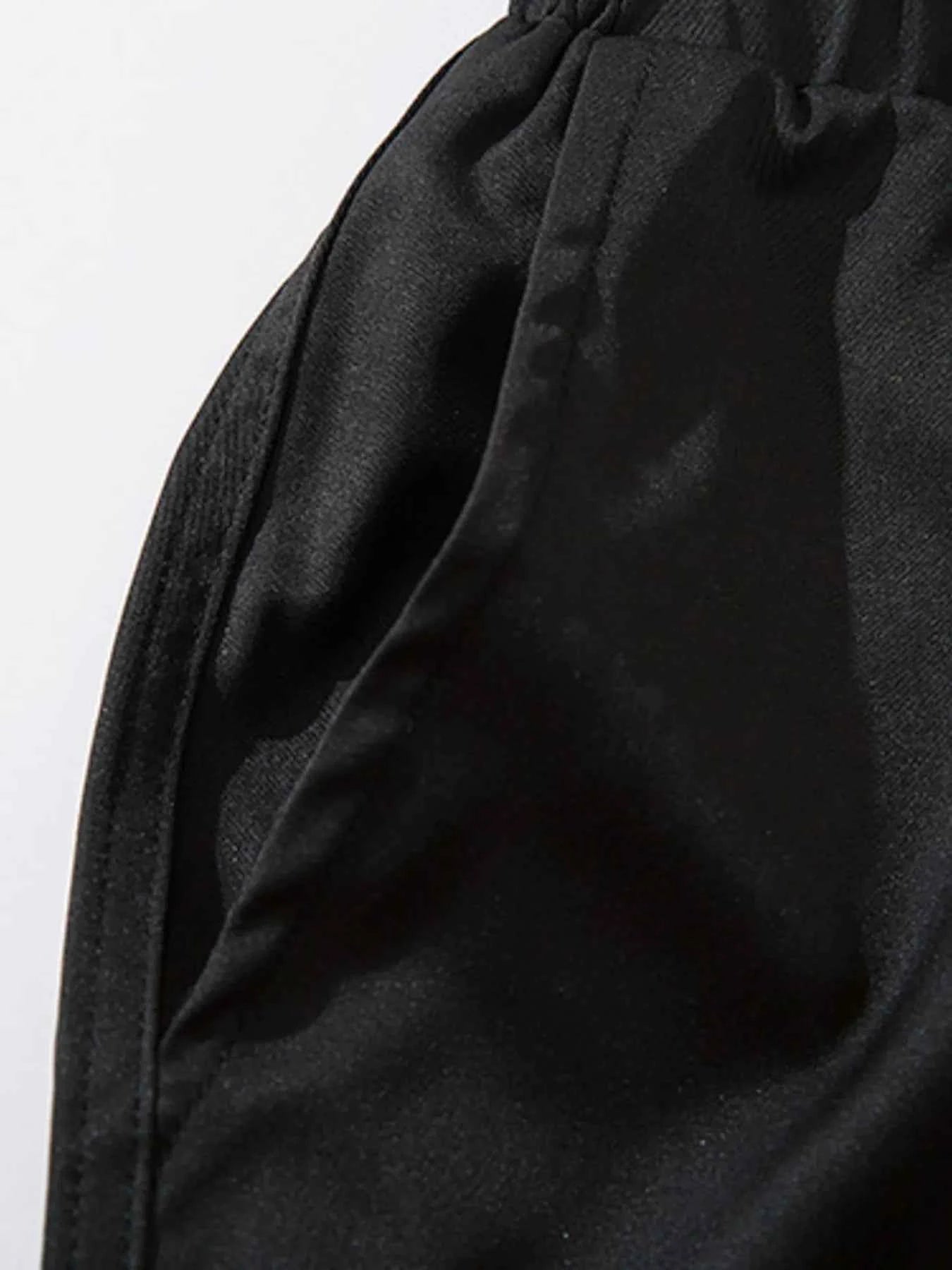 Men's Plus Size Casual Cargo Joggers with Elastic Cuffs