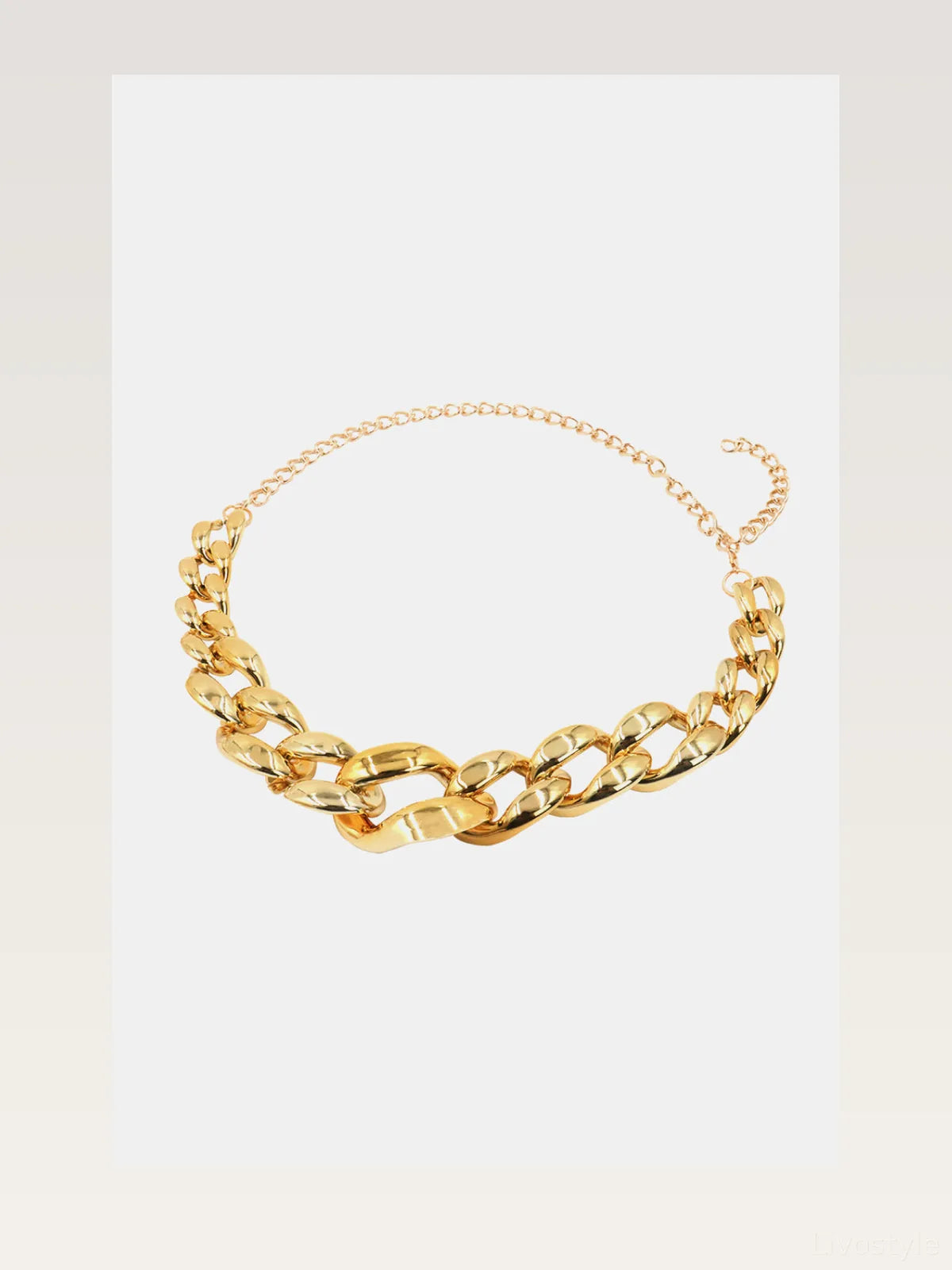 Acrylic Chain Belt — styled showcase — Livostyle