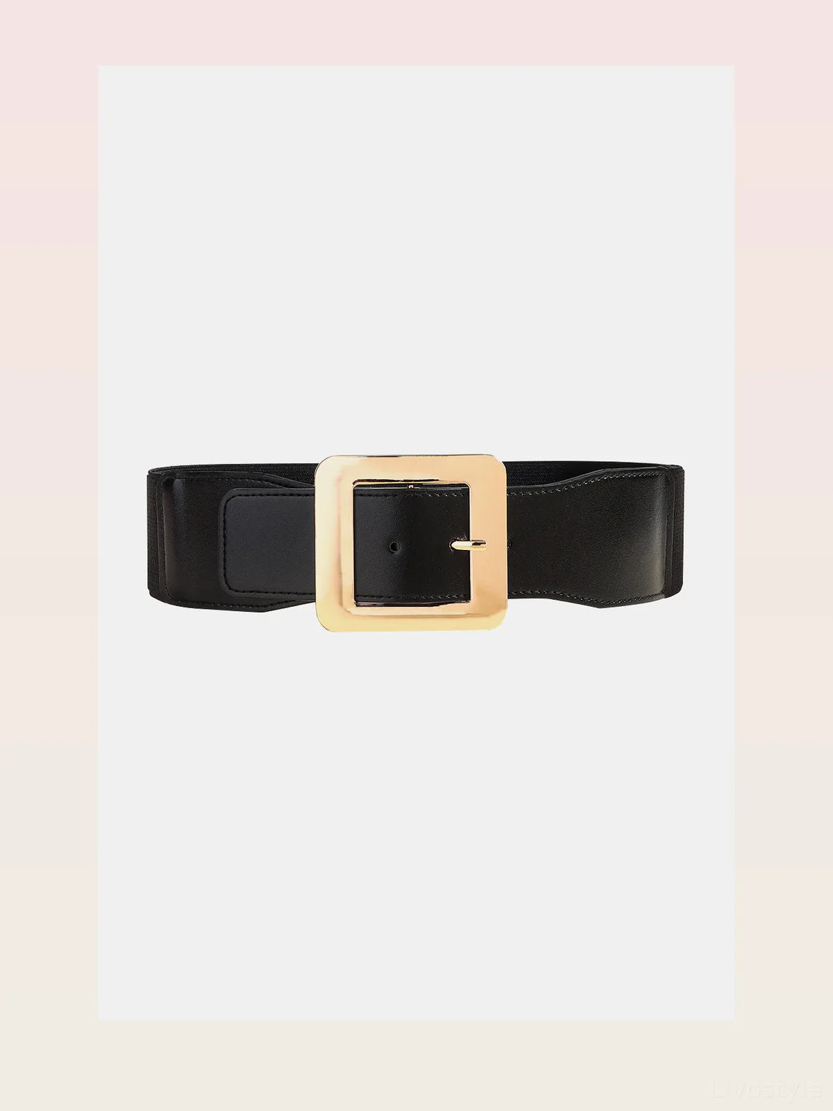 Alloy Buckle PU Leather Belt — styled showcase — Livostyle
