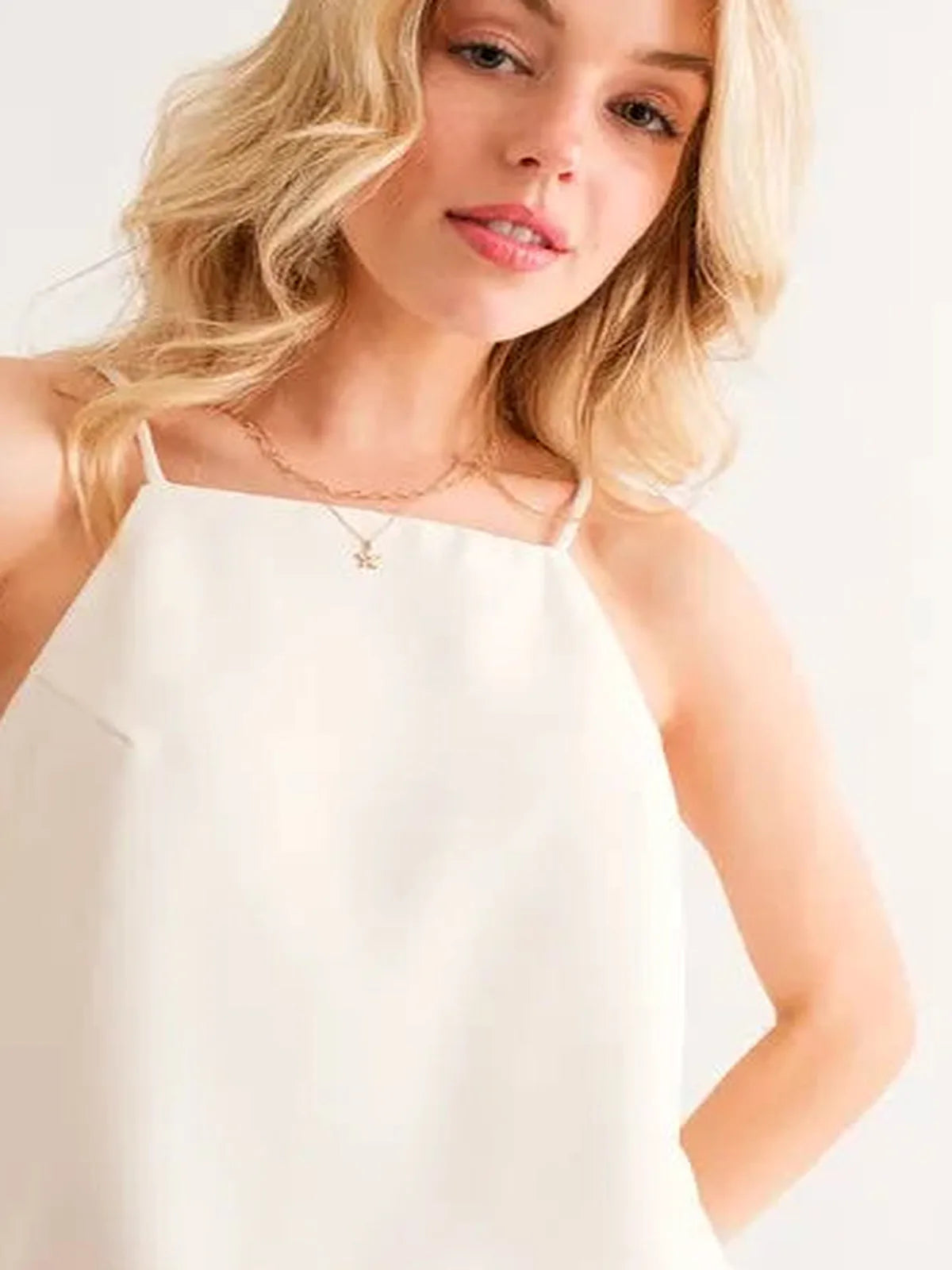 Versatile Sleeveless Basic Cami Top for Casual & Chic Style — detail view — Livostyle