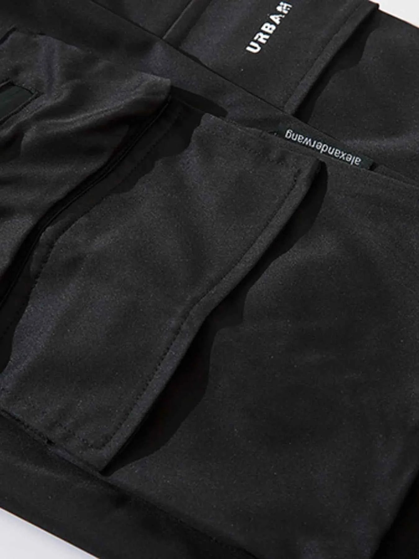 Men's Plus Size Casual Cargo Joggers with Elastic Cuffs