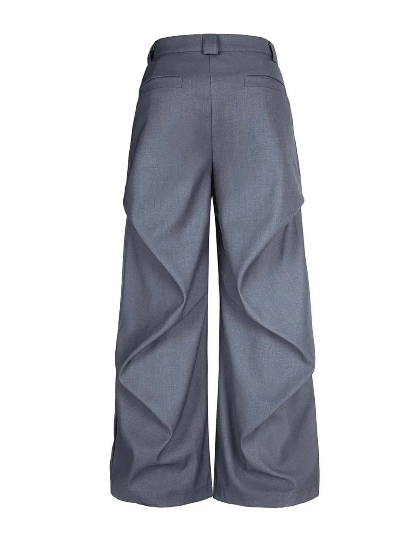 Men's Wide Leg High Waist Pants