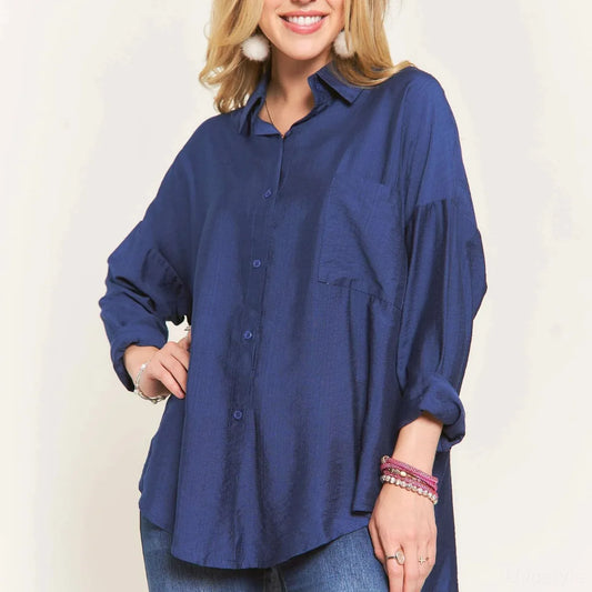 Versatile Button-Down Linen Shirt for Chic & Casual Looks — square view — Livostyle