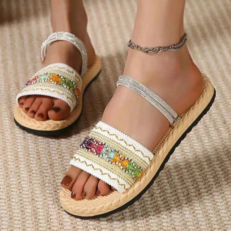 Open Toe Flats Sandals