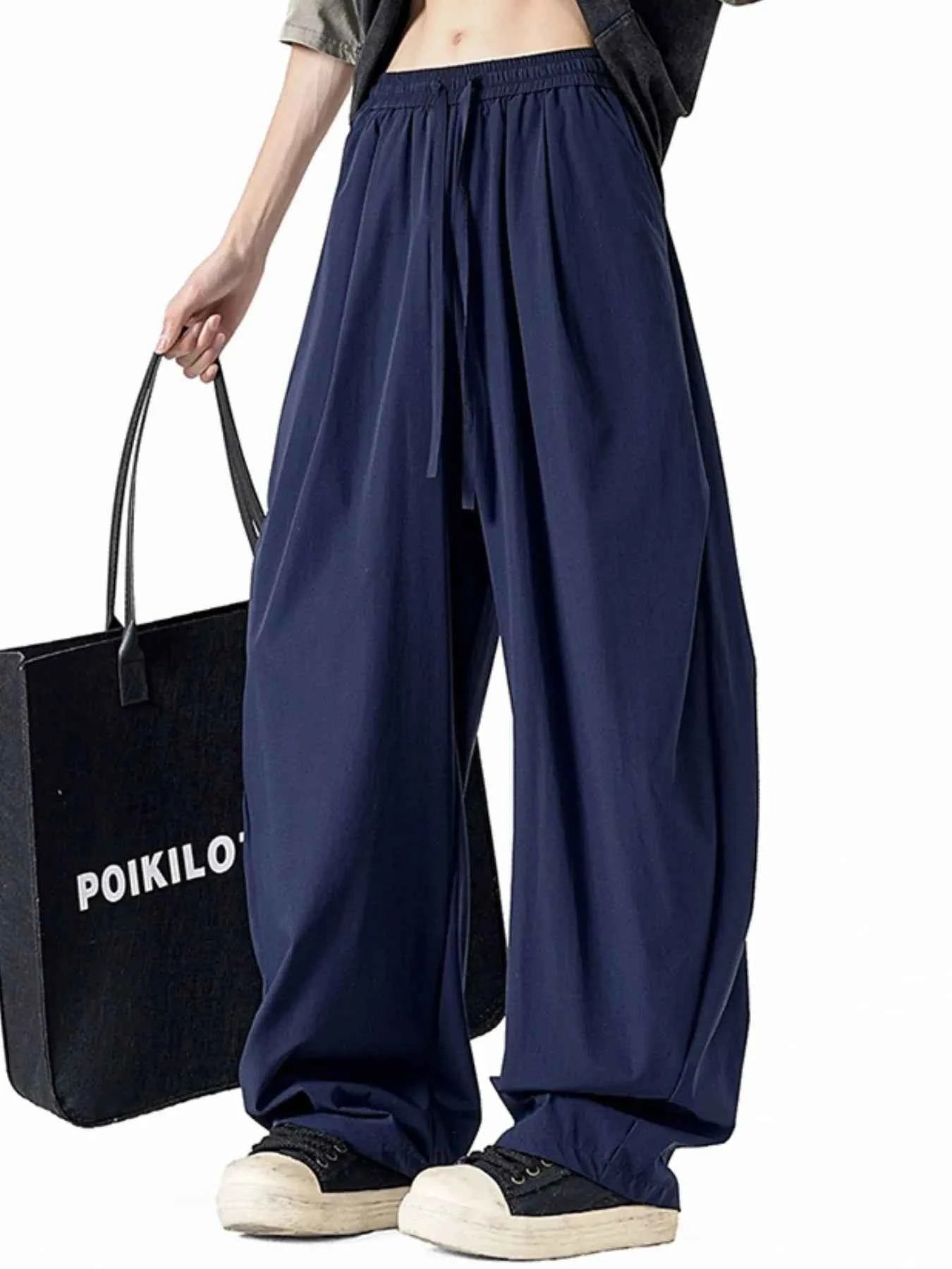 Men's Full Size Wide Leg Drawstring Pants Plus Size