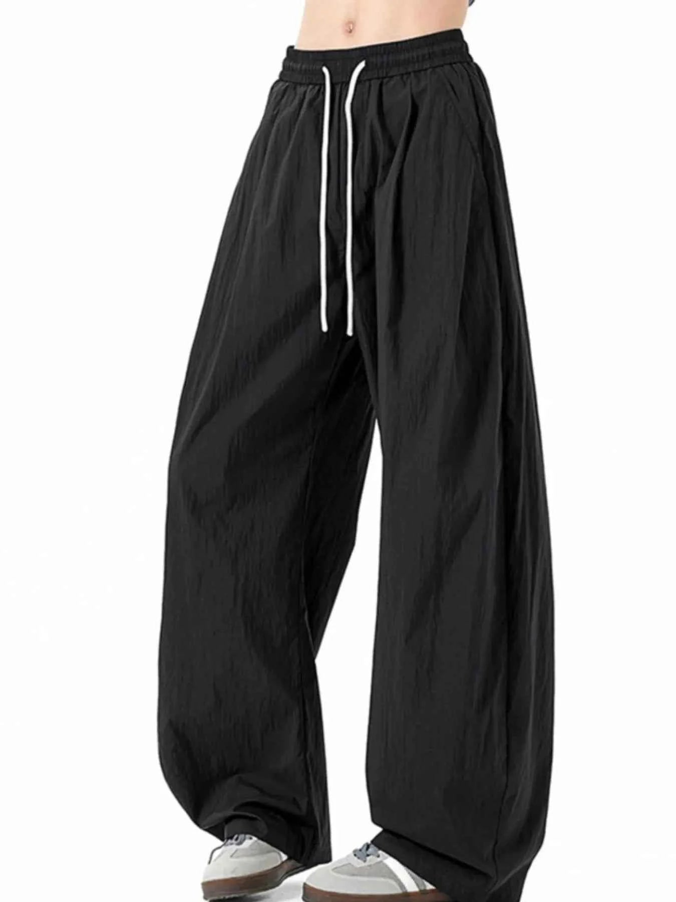 Men's Casual Wide Leg Drawstring Pants