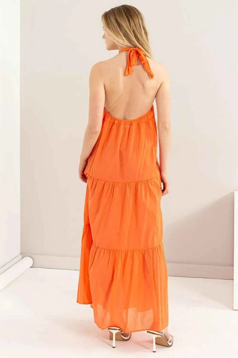 HYFVE Halter Neck Cover Up Maxi Dress