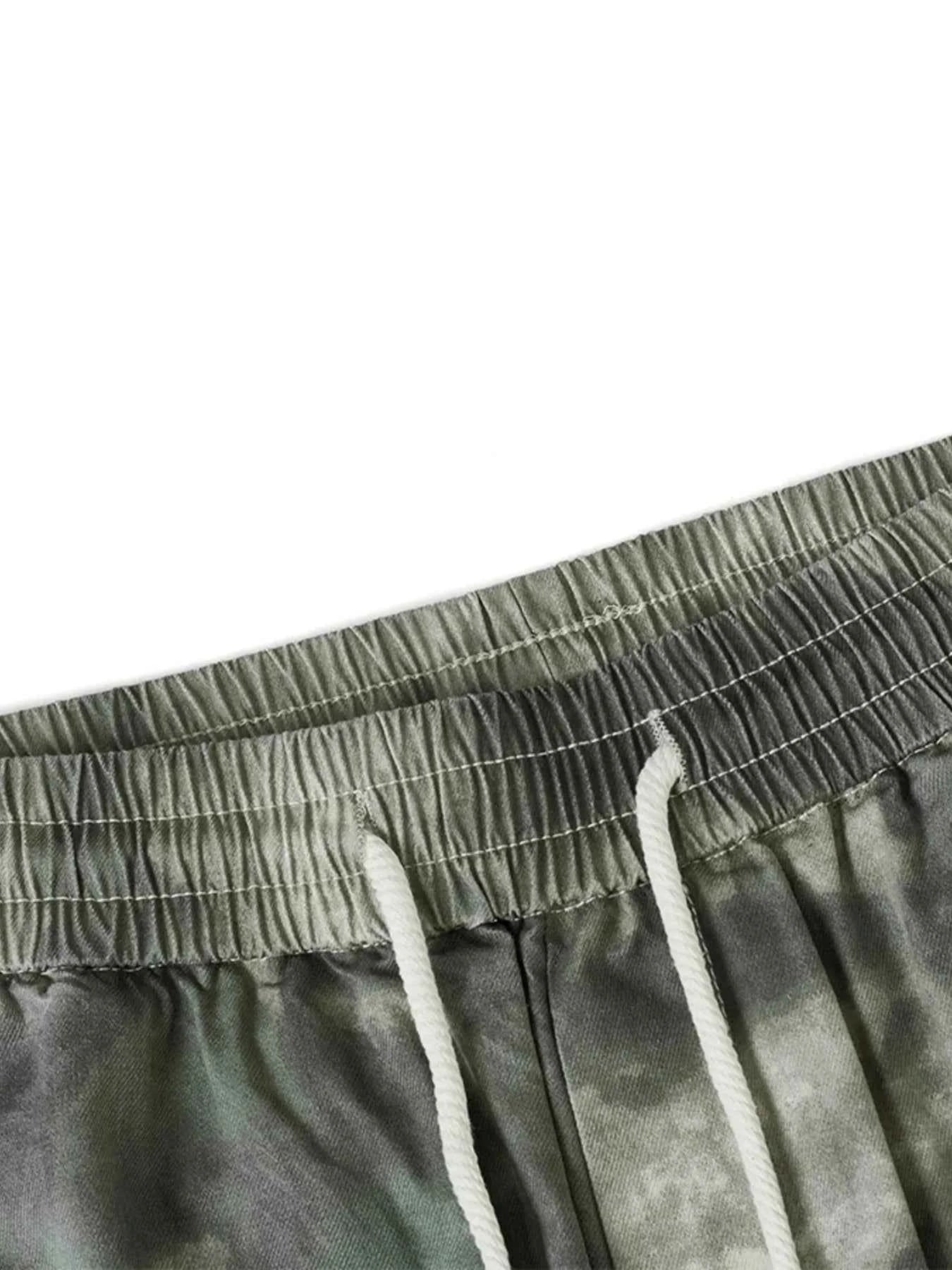 Men's Camo Cargo Wide Leg Pants