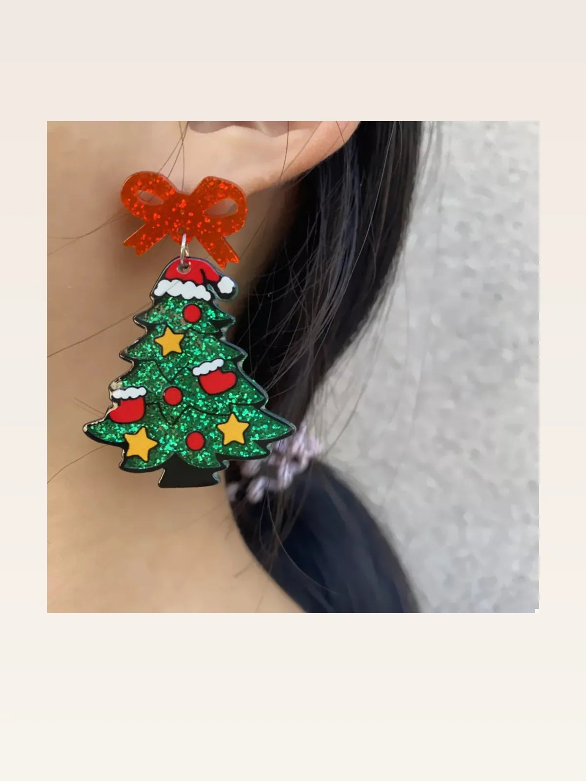 Christmas Dangle Earrings — styled showcase — Livostyle